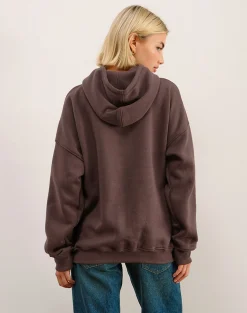 Motel Rocks Hoodies & Sweatshirts | Loungewear-Oversize Hoodie in Deep Mahogany with See You Next Tuesday Print DeepMahoganywithSeeYouNextTuesdayPrint