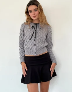 Motel Rocks Cardigans-Paulette Cardigan in Light Grey