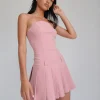 Motel Rocks Bodycon Dresses | Party Dresses-Payoda Bandeau Mini Dress in Pink