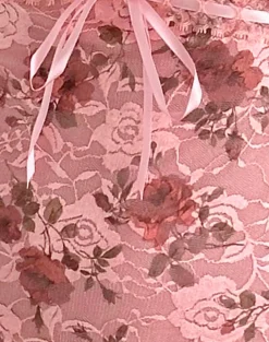 Motel Rocks Printed Dresses | Day Dresses-Prinsa Dress in Pink Lace Floral Bloom PinkLaceFloralBloom