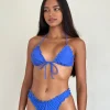 Motel Rocks Swimwear-Prisha Bikini Top in Royal Blue RoyalBlue