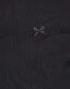 Motel Rocks Basics | Basic Tops-Rada Top in Rib Black RibBlack
