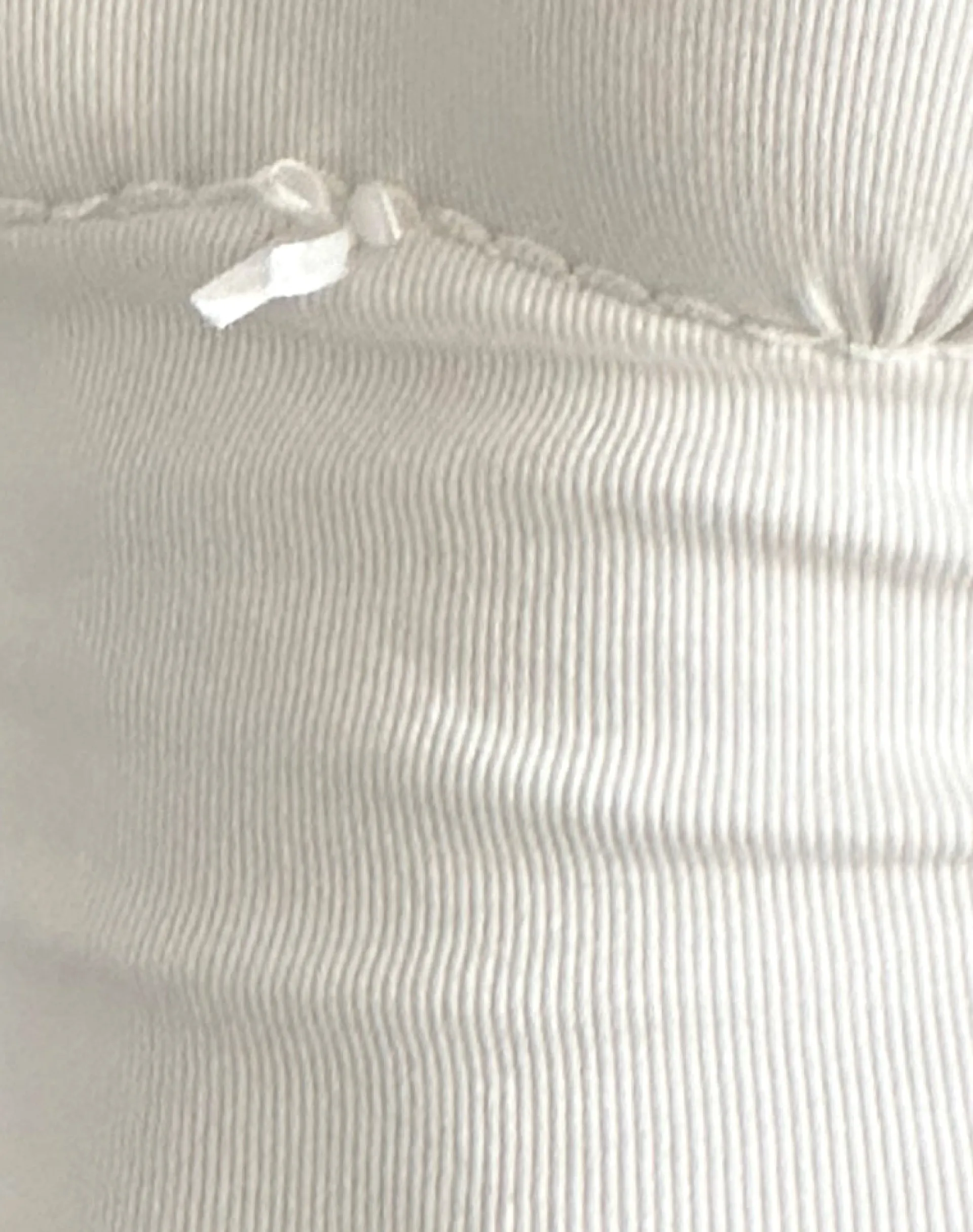 Motel Rocks Basics | Basic Tops-Rada Top in Rib Off White RibOffWhite