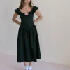 Motel Rocks Little Black Dresses | Party Dresses-Radovan Midi Dress in Black
