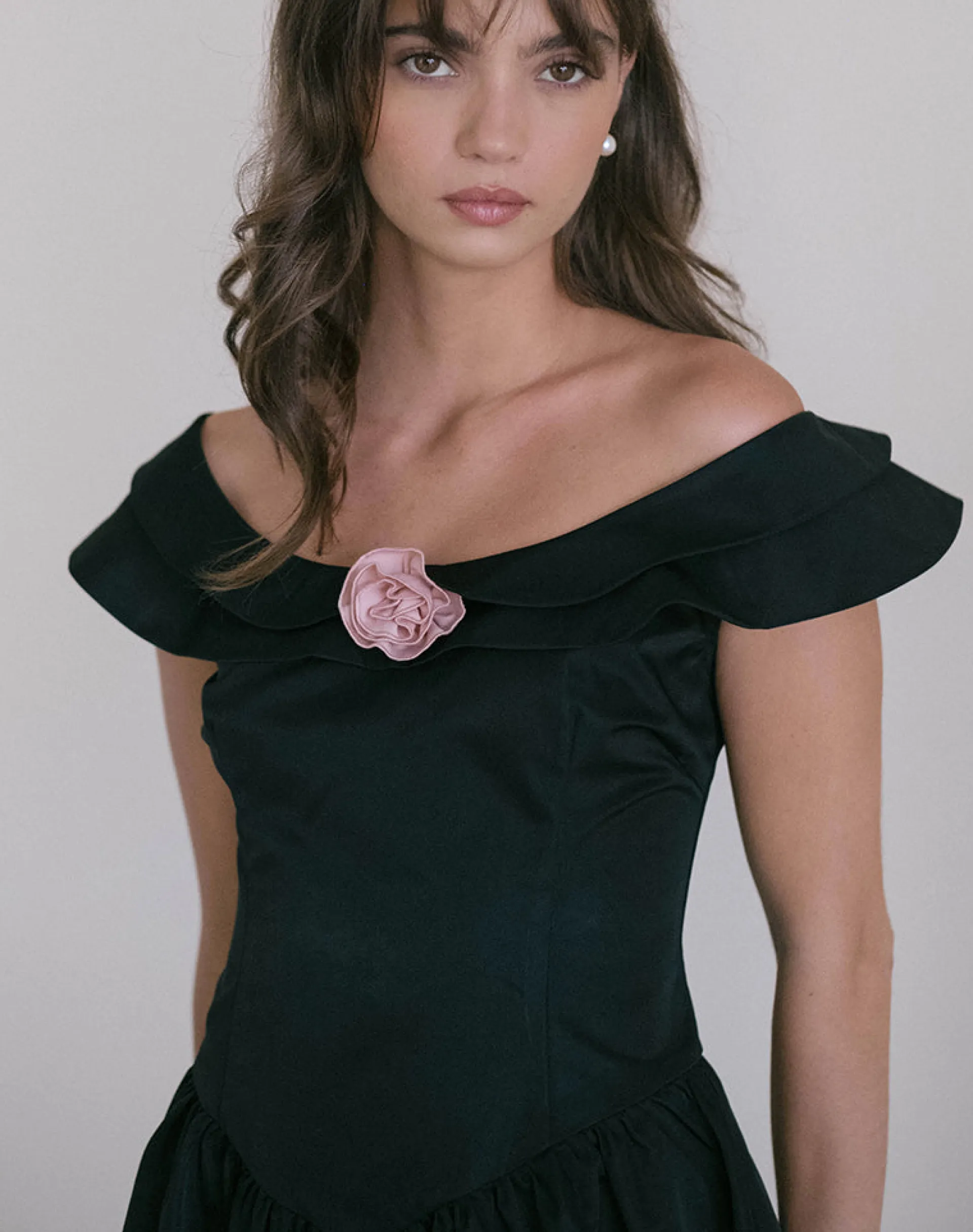 Motel Rocks Little Black Dresses | Party Dresses-Radovan Midi Dress in Black