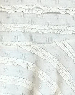 Motel Rocks Mini Skirts-Ragna Mini Skirt in Crinkle Ivory CrinkleIvory
