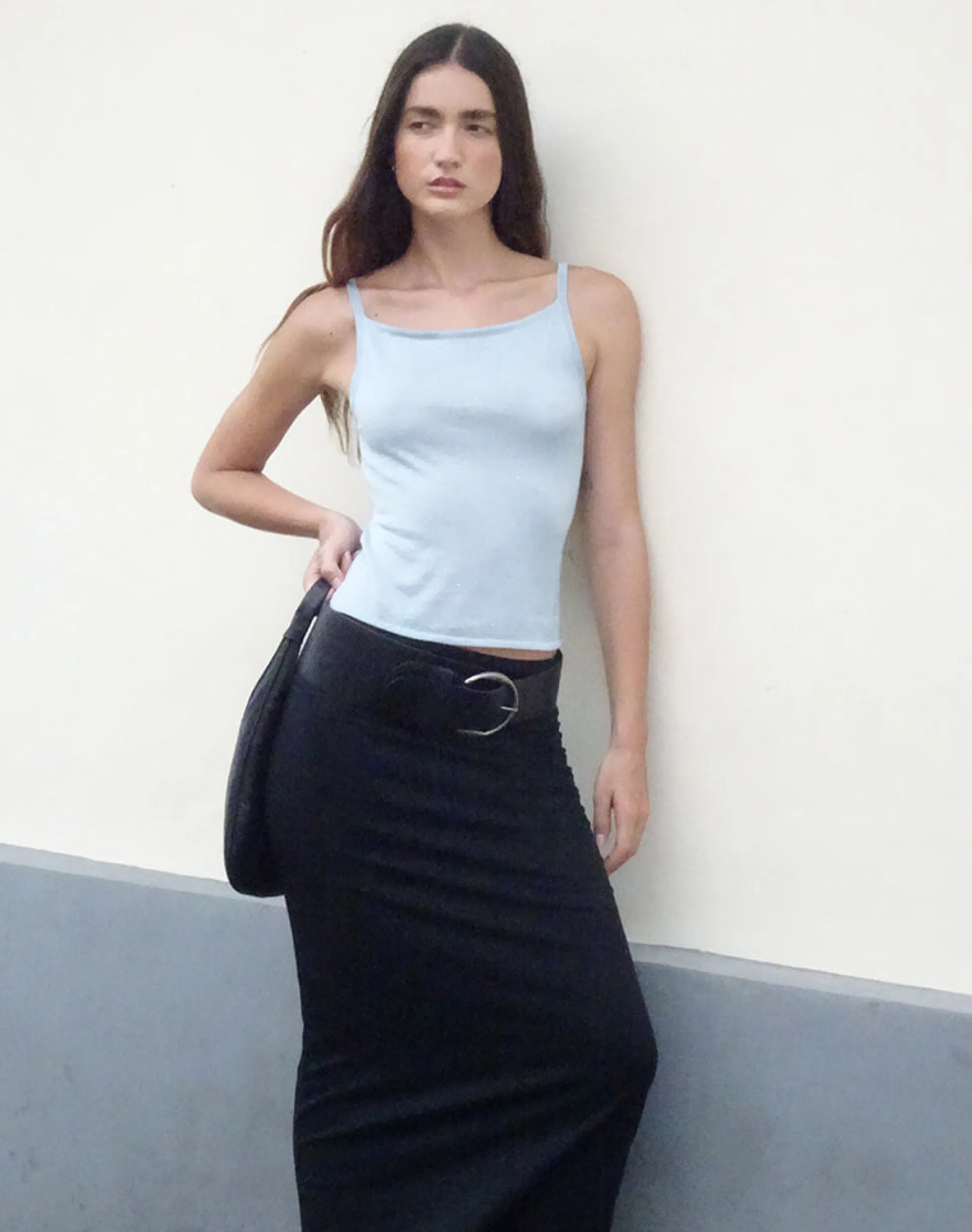 Motel Rocks Basics | Vest Tops-Raiya Vest Top in Baby Blue