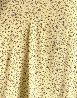 Motel Rocks Co-Ords | Printed Skirts-Rans Waterfall Hem Midi Skirt in Flowing Flower Yellow
