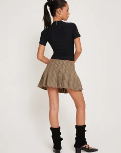 Motel Rocks Basics | Basic Tops-Requa Short Sleeve Top in black
