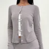 Motel Rocks Co-Ords | Cardigans-Rhea Cardigan in Pointelle Brown