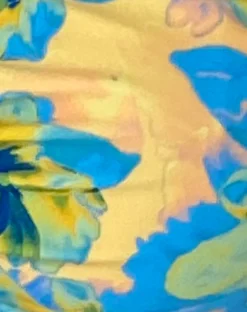 Motel Rocks Swimwear-Ricoa Bikini Top in Blue Watercolour Floral bluewatercolourfloral