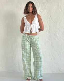 Motel Rocks Strappy Tops | Crop Tops-Rolia Tie Front Top in Off White OffWhite