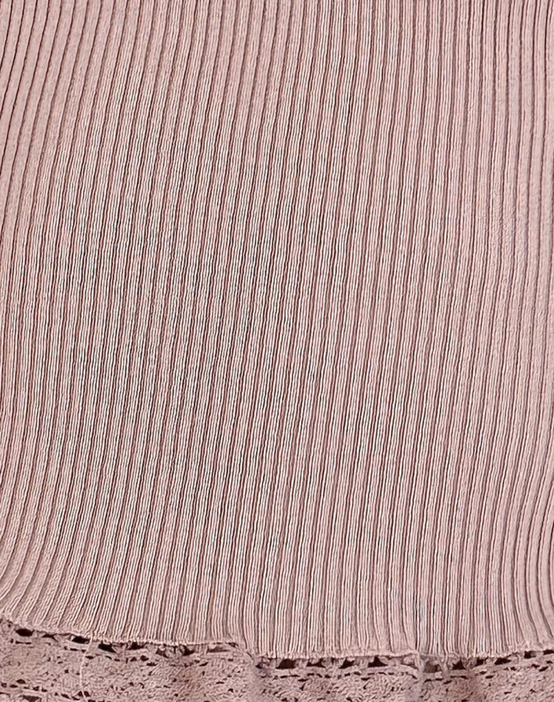 Motel Rocks Vest Tops | Lace Tops-Romane Sleeveless Top in Dusty Rose Rib Knit