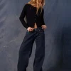 Motel Rocks Low Rise Pants | Jeans-Roomy Extra Wide Low Rise Jeans in indigo