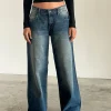 Motel Rocks Low Rise Pants | Jeans-Roomy Extra Wide Low Rise Jeans in Dark Vintage DarkVintage