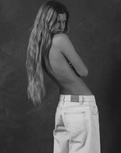 Motel Rocks Wide Leg Pants | Low Rise Pants-Roomy Extra Wide Low Rise Jeans in Off White OffWhite