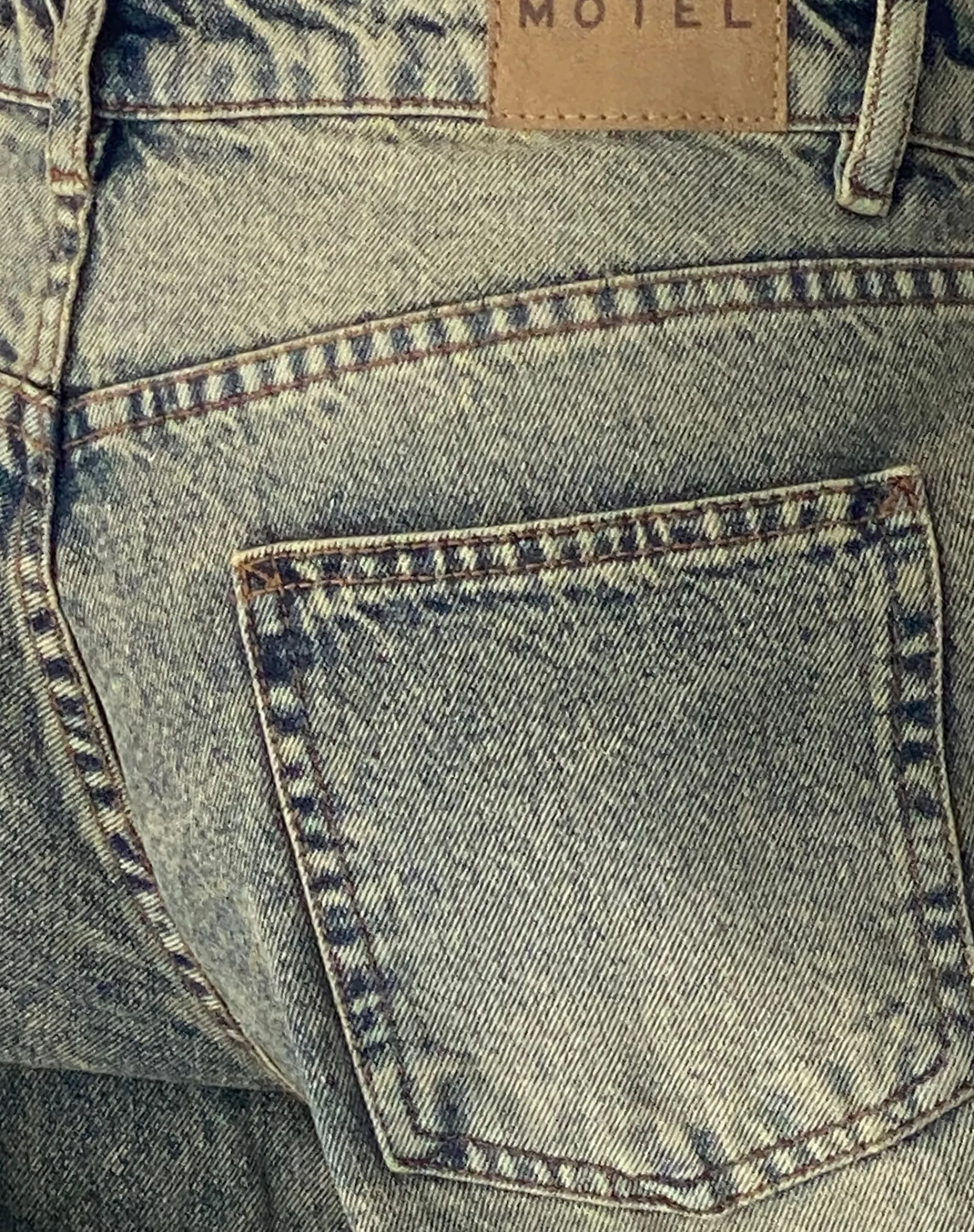 Motel Rocks Low Rise Pants | Jeans-Roomy Extra Wide Low Rise Jeans in Sand Wash Blue BlueSandWash
