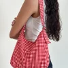 Motel Rocks Accessories-Roscoe Bag in Red Gingham