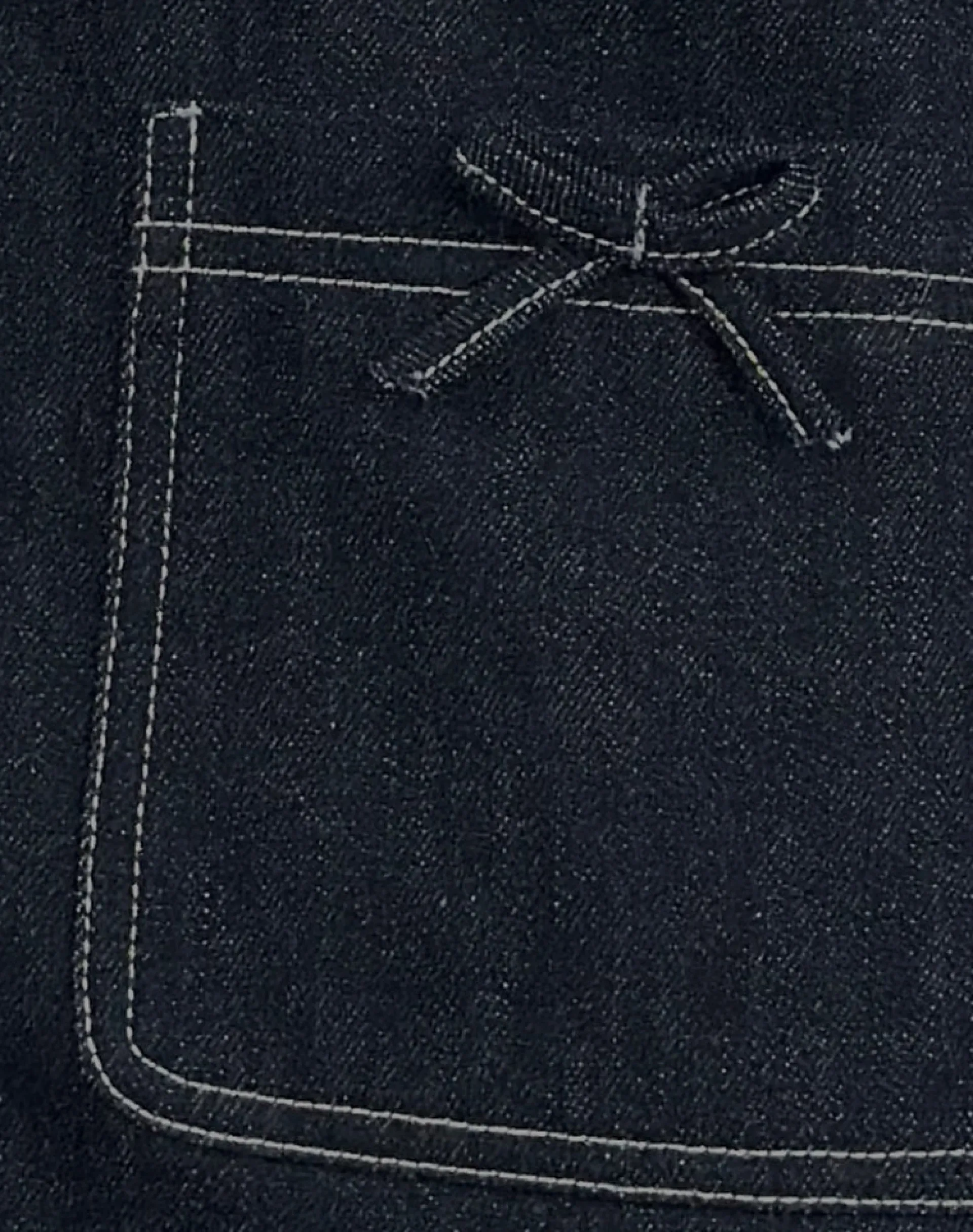 Motel Rocks Jackets-Rosdi Bow Embellished Jacket in Dark Indigo