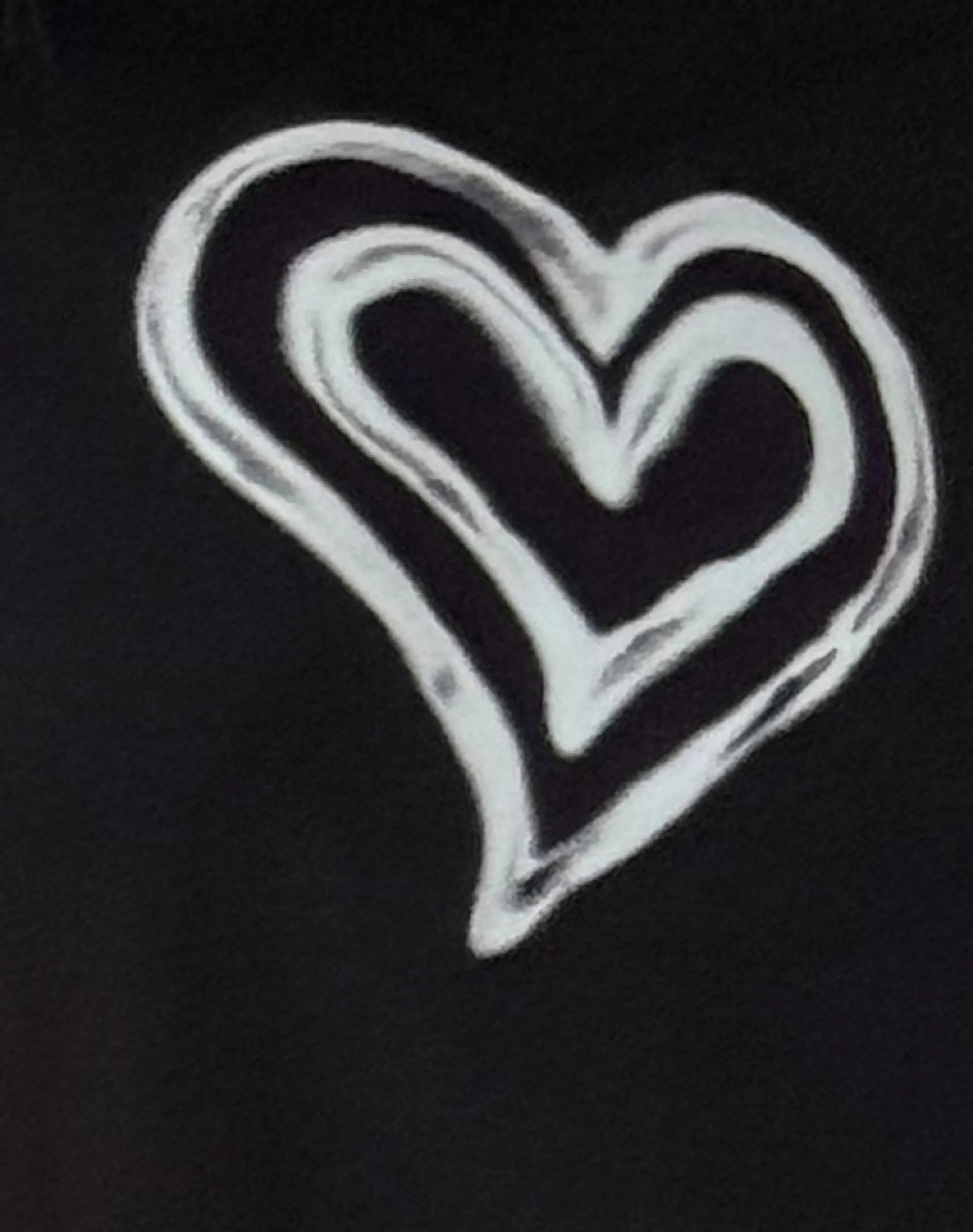 Motel Rocks Basics | Basic Tops-Saki Tee in Black with Love Tie Dye BlackwithLoveTieDye