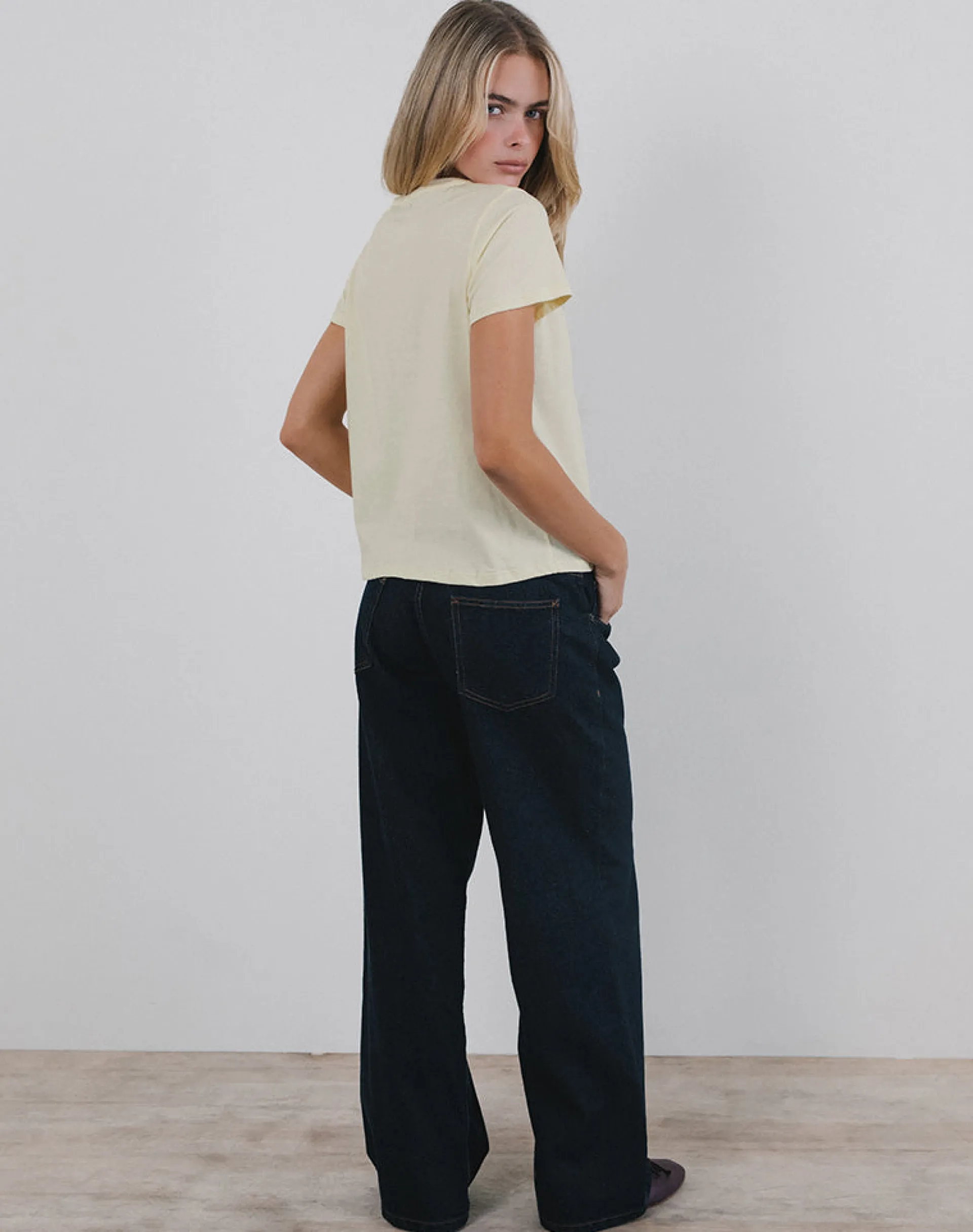 Motel Rocks Printed Tops | Tees-Saki Tee in Buttermilk with Cherry Wine Print ButtermilkwithCherryWinePrint