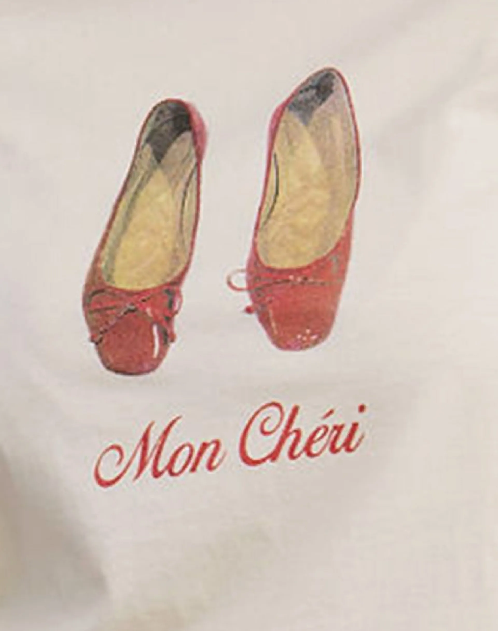 Motel Rocks Printed Tops | Tees-Saki Tee in Buttermilk with Mon Cheri Print ButtermilkwithMonCheriPrint