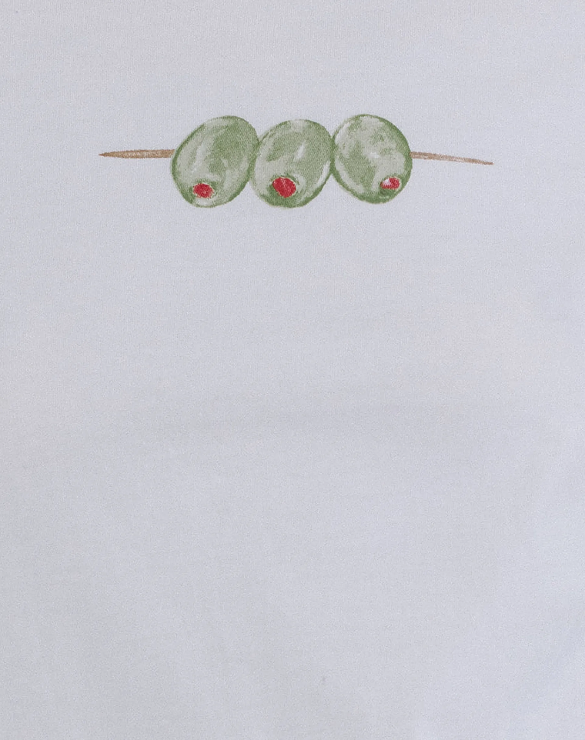 Motel Rocks Basic Tops | Tees-Saki Tee in White with Olives Graphic WhitewithOlivesGraphic