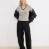 Motel Rocks Tailoring | Wide Leg Pants-Sakira Oversized Wide Leg Trousers in Black