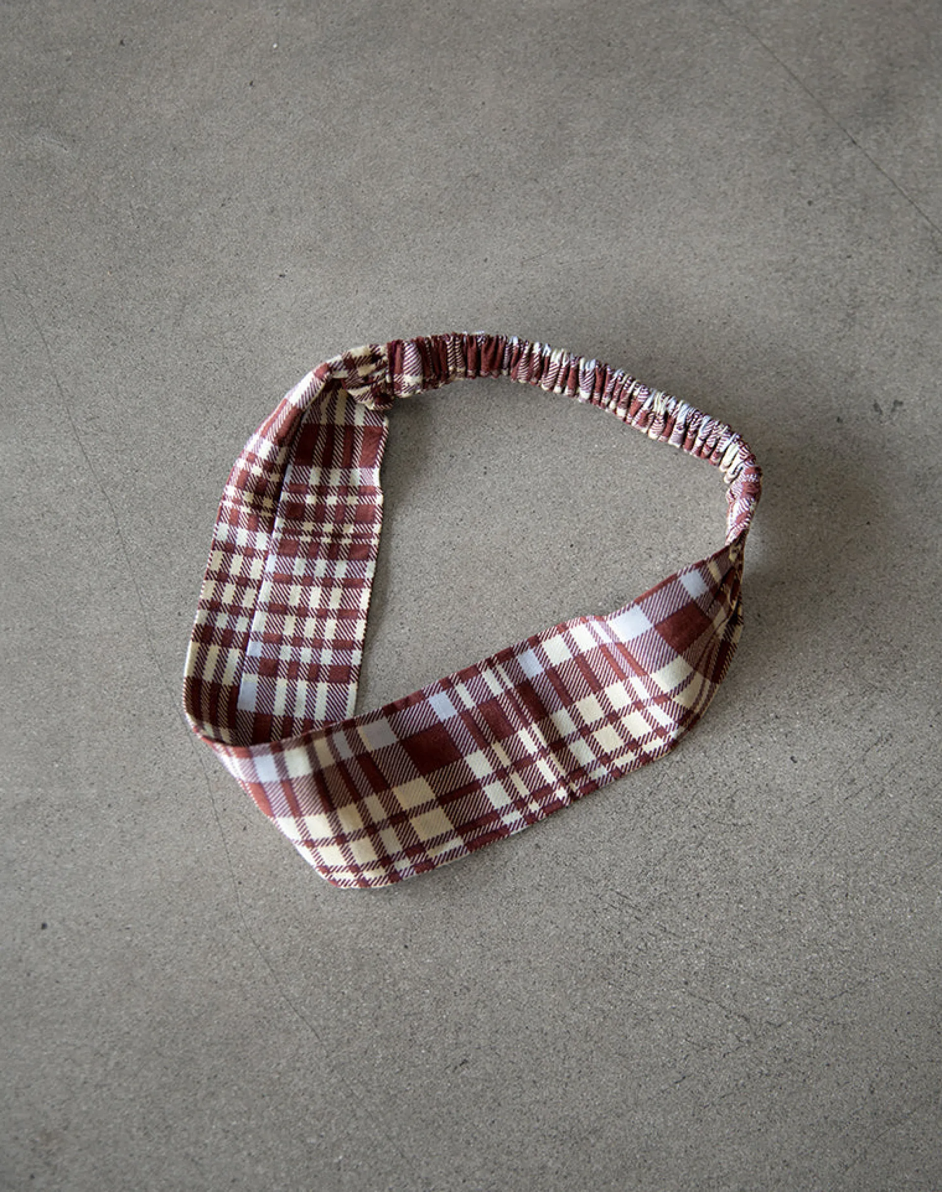 Motel Rocks Accessories-Sala Headband in Multicheck Brown MulticheckBrown