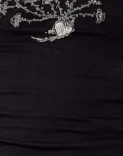 Motel Rocks Long Sleeve Tops-Salaka Long Sleeve Top in Black Script Heart Graphic