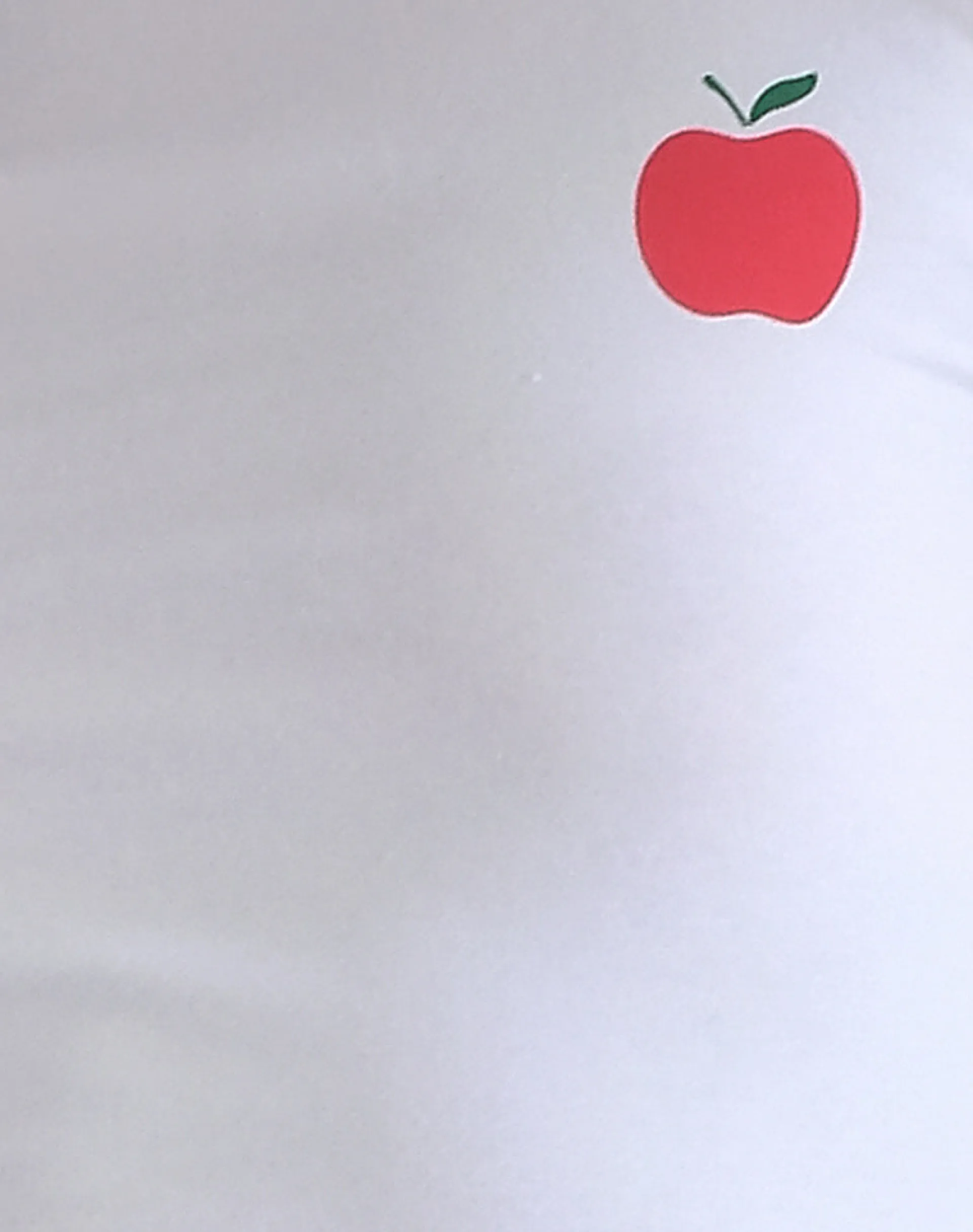 Motel Rocks Basic Tops | Printed Tops-Salida Top in White with Navy Binding and Apple Motif WhiteNavyBindingRedApplePrint