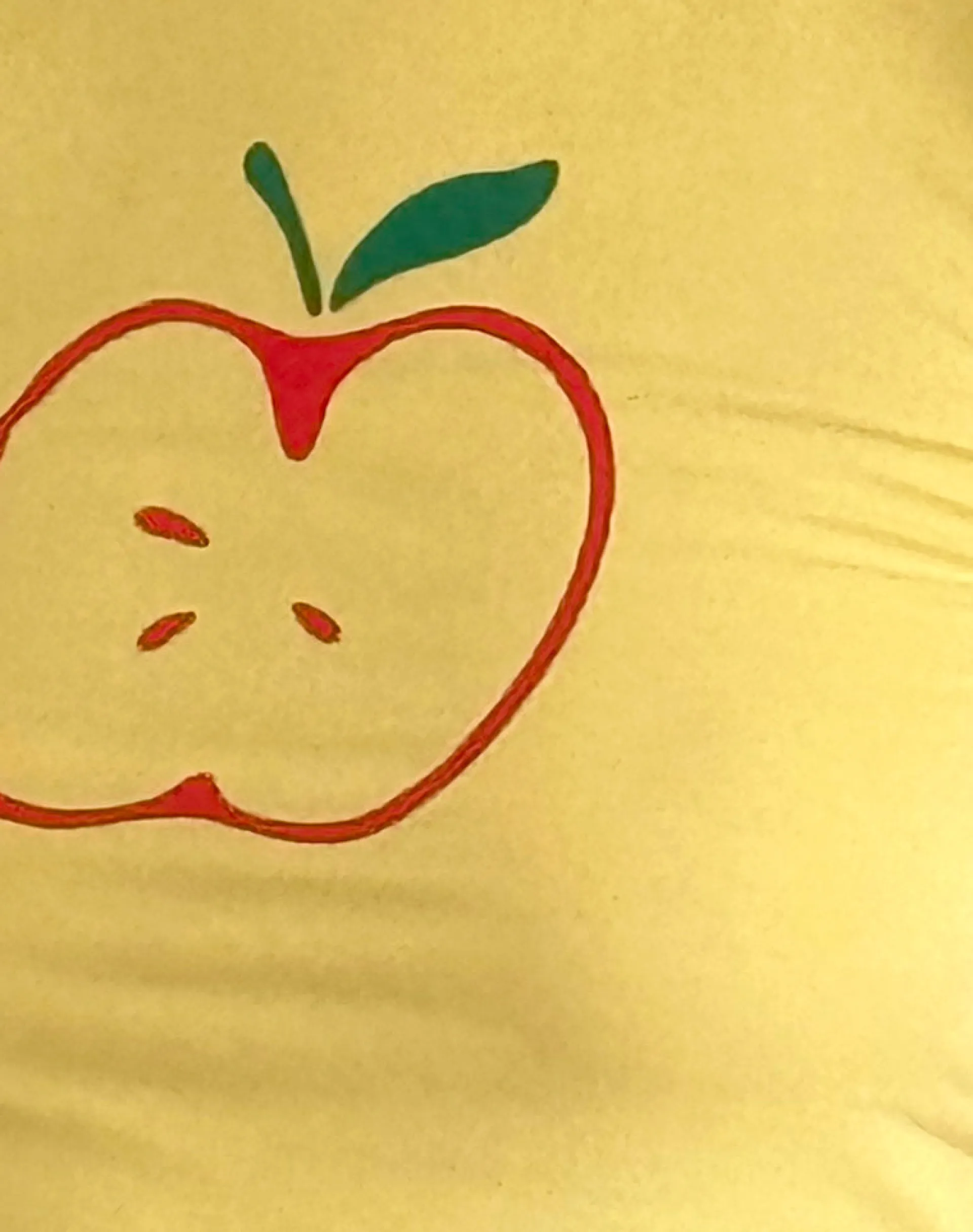 Motel Rocks Printed Tops | Tees-Salida Top in Yellow with Apple Motif YellowwithAppleMotif