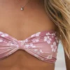 Motel Rocks Swimwear-Samara Bikini Top in Hibiscus Floral