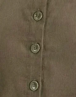 Motel Rocks Shirts And Blouses-Samas Shirt in Cord Taupe CordTaupe