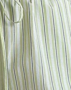Motel Rocks Low Rise Pants-Samir Trouser in Light Green Stripe LightGreenStripe