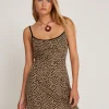 Motel Rocks Printed Dresses | Day Dresses-Samiya Strappy Mini Dress in Mini Cheetah MiniCheetah