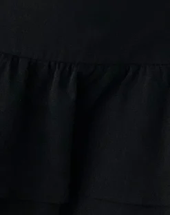 Motel Rocks Tailoring | Basics-Samrina Pleated Tailored Mini Skirt in Black