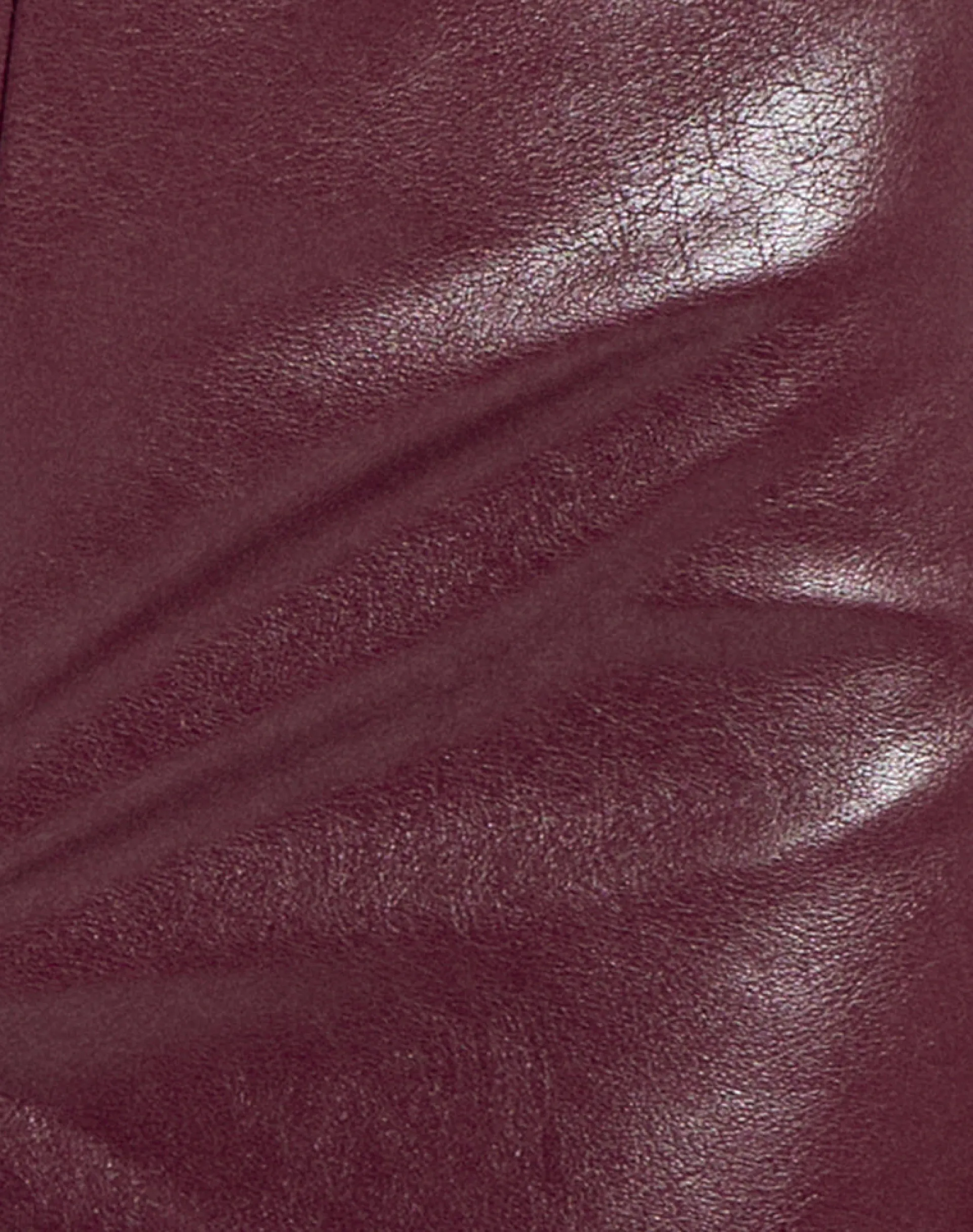 Motel Rocks Co-Ords-Sanne Hot Pants in PU Burgundy