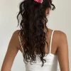 Motel Rocks Accessories-Scrunchie in Red Gingham with Lace RedGinghamwithLace