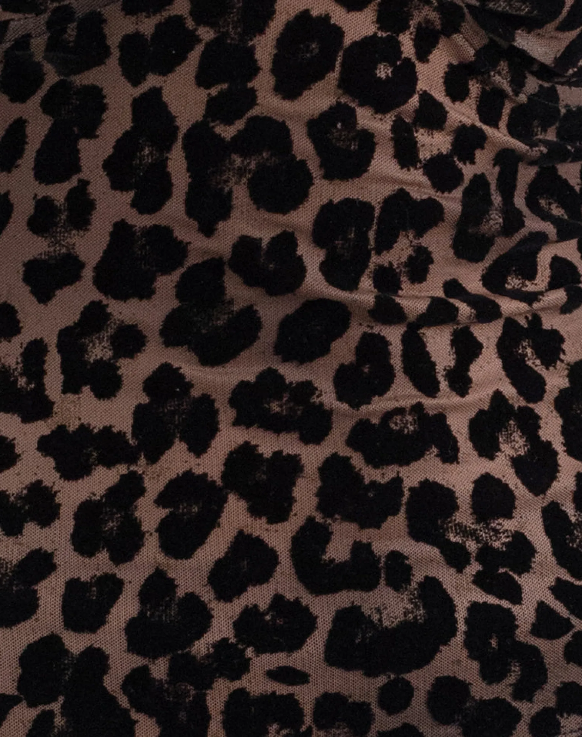 Motel Rocks Printed Tops | Going Out Tops-Selina Top in Flocked Rar Leopard