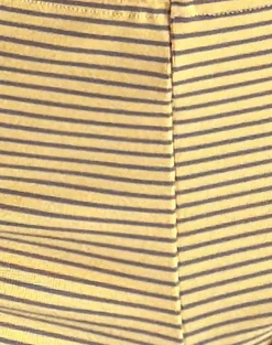 Motel Rocks Loungewear | Micro Shorts-Sera Micro Shorts in Stripe Jersey Yellow Grey StripeJerseyYellowandGrey