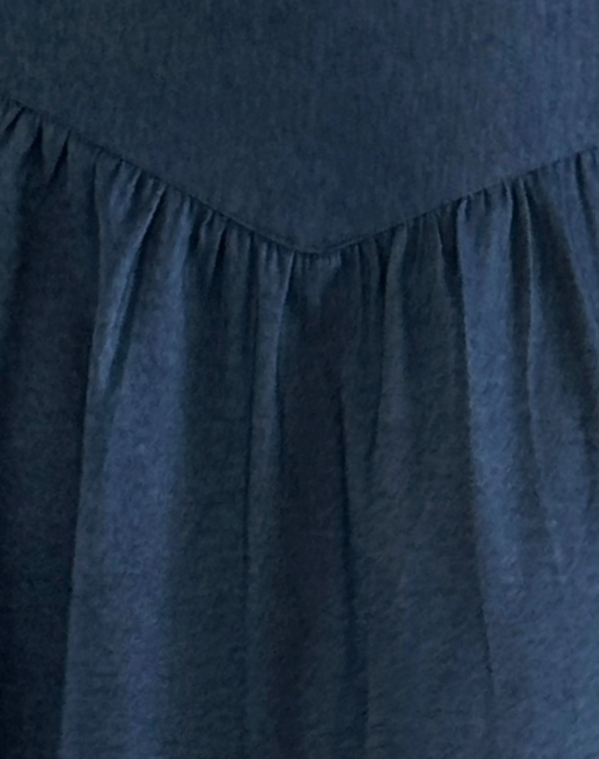 Motel Rocks Midi Skirts-Seraya Midi Skirt in Denim Chambray Indigo