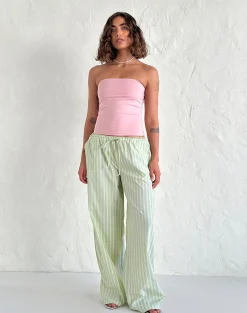 Motel Rocks Basic Tops | Bandeau Tops-Shaelo Bandeau Top in Pink Lady PinkLady
