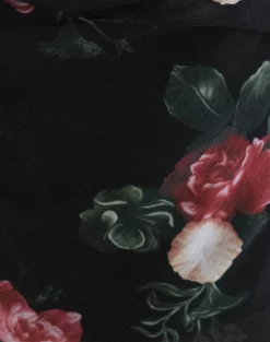 Motel Rocks Co-Ords | Printed Tops-Shahira Top in Renaissance Rose Black RenaissanceRoseBlack