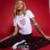 Motel Rocks Tees-Shrunk Tee in White Make Boys Cry WhiteMakeBoysCry