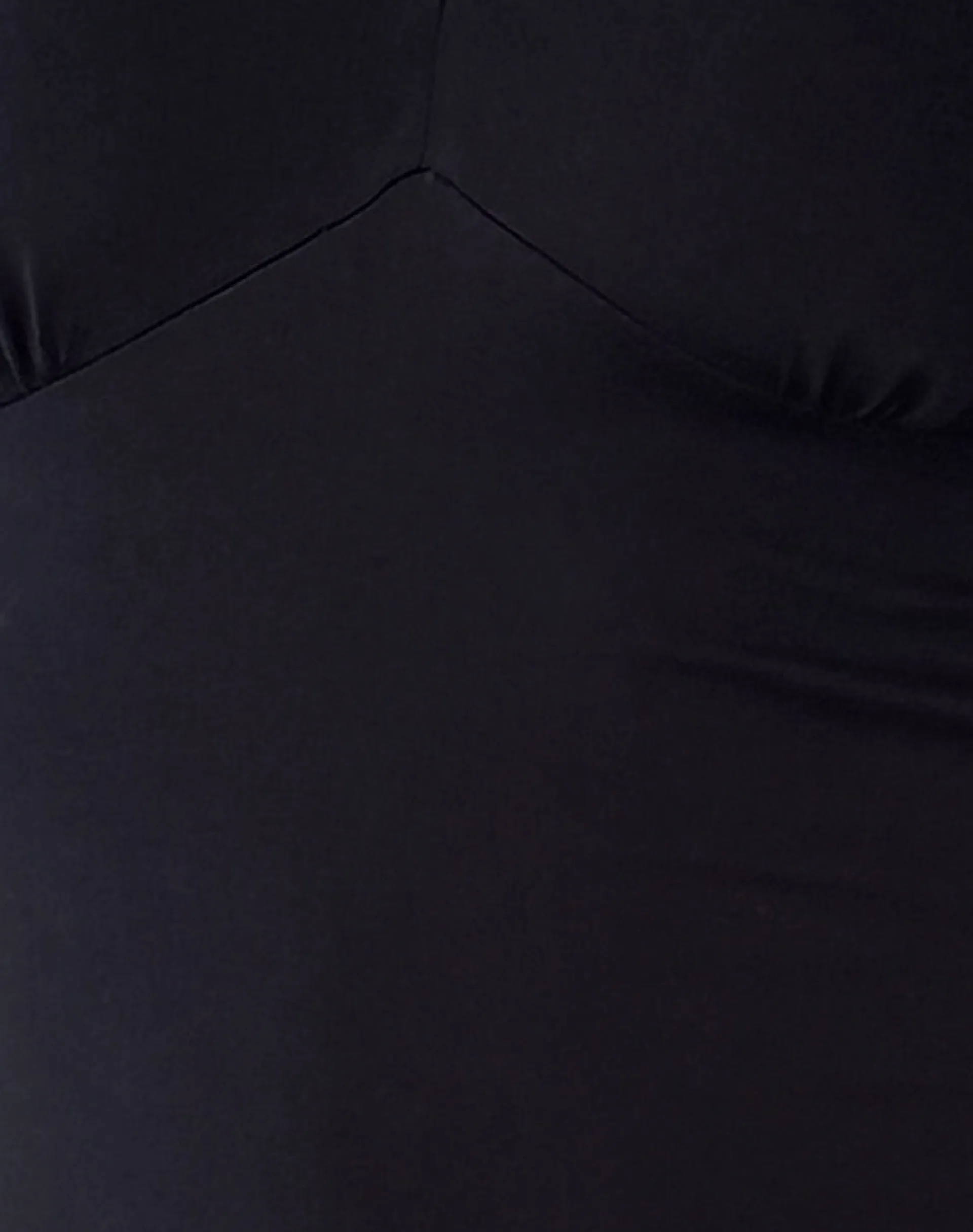 Motel Rocks Basics | Day Dresses-Silsali Lycra Mini Dress in Black