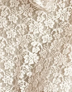 Motel Rocks Long Sleeve Dresses | Party Dresses-Silvanna Long Sleeve Keyhole Mini Dress in Lace Ivory LaceIvory