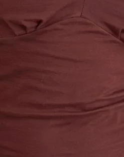 Motel Rocks Basics | Basic Tops-Sisil Long Sleeve Top in Bitter Chocolate BitterChocolate