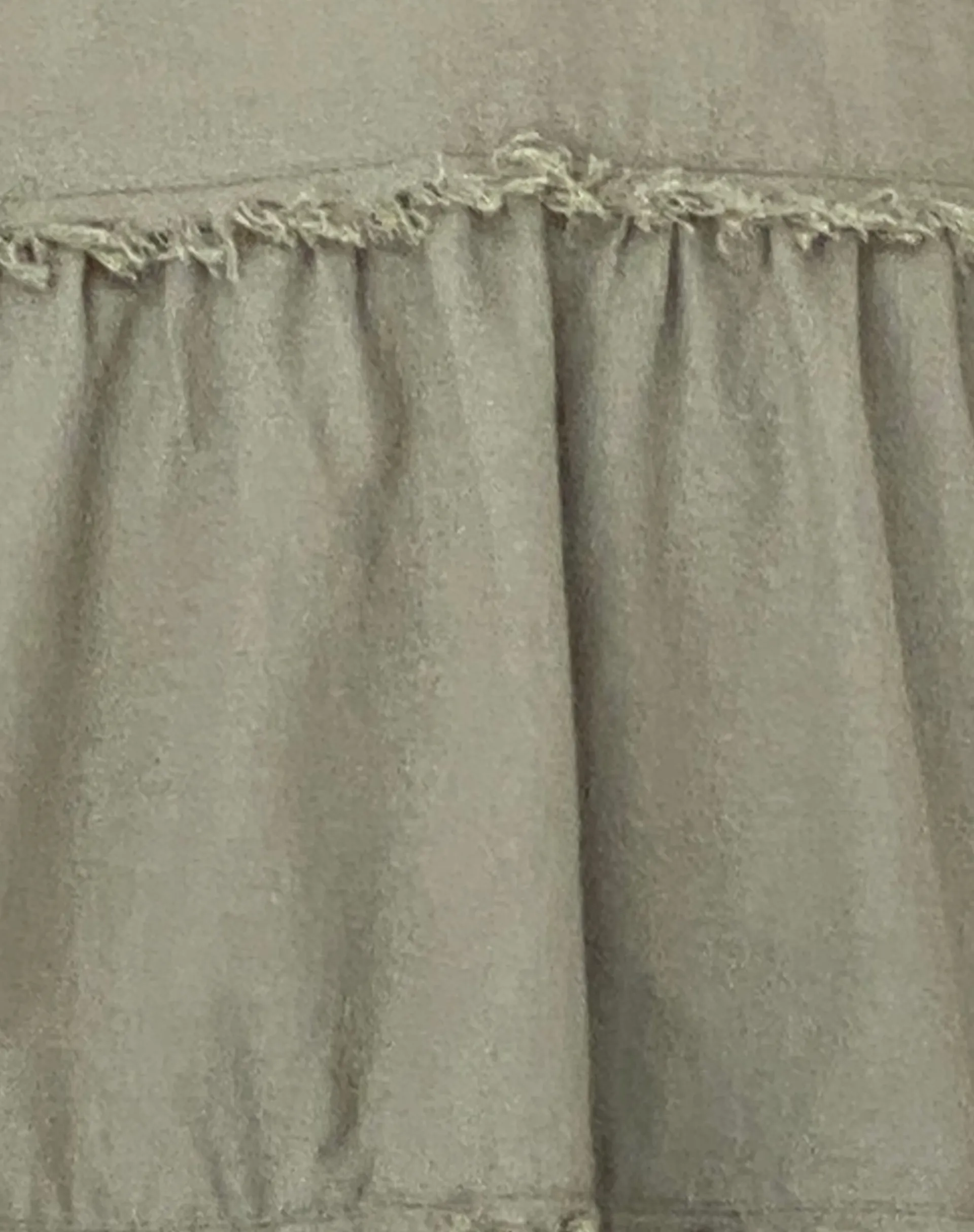 Motel Rocks Day Dresses-Siskae Tiered Halter Mini Dress in Slate Green Linen