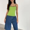 Motel Rocks Basics | Basic Tops-Solani Top in Wasabi with Black Binding WasabiwithBlackBinding
